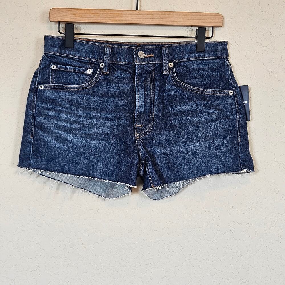 Lucky Brand Mid Rise Cut Off Shorts in Dawn Wash Women's 2 26